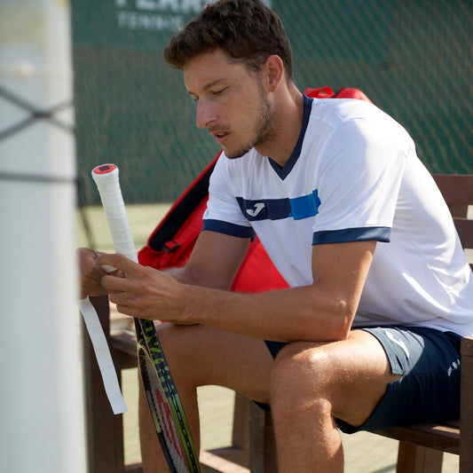 Joma T-Shirt - Court- weiß/blau/navy