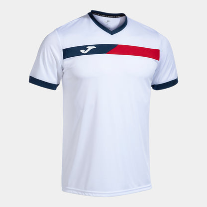 Joma T-Shirt - Court- weiß/rot/navy